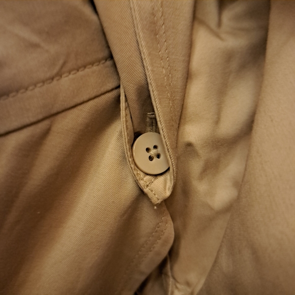 London Fog Collection Cream Button Up Jacket With Hood - Picture 12 of 15